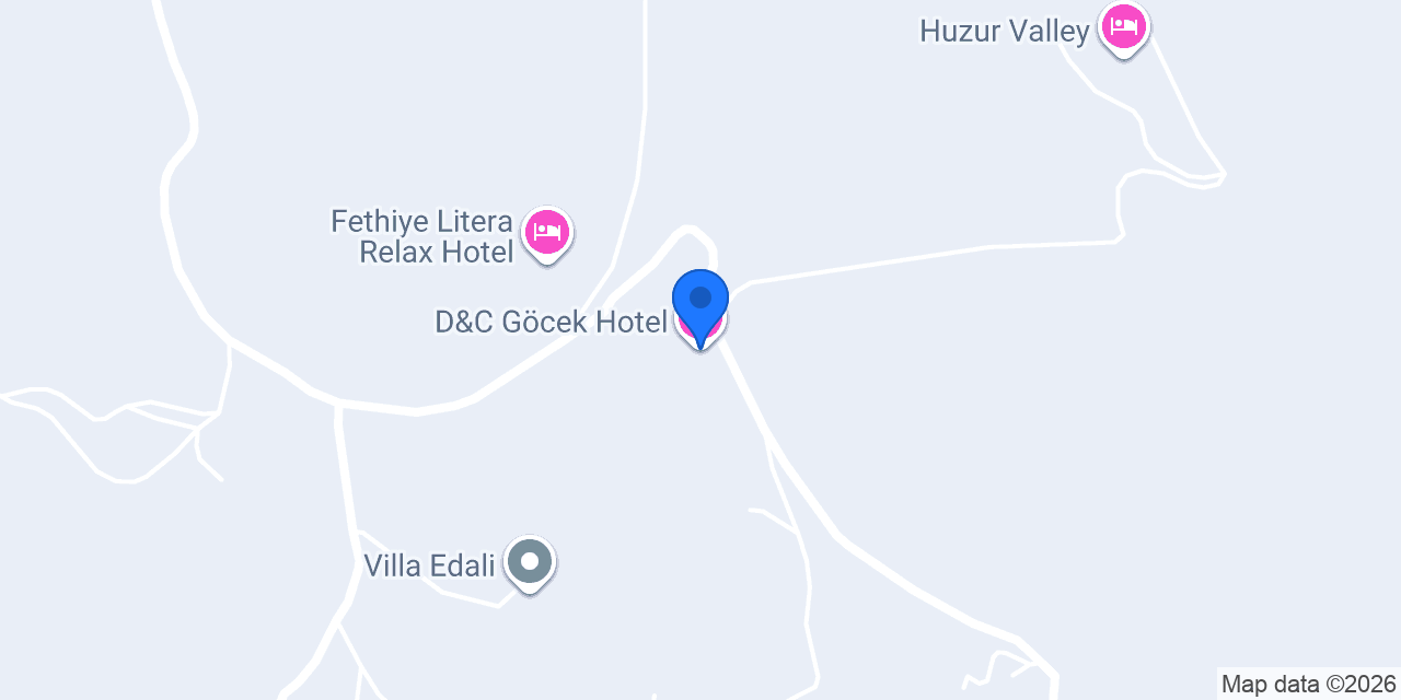 D&C Göcek Hotel konumu