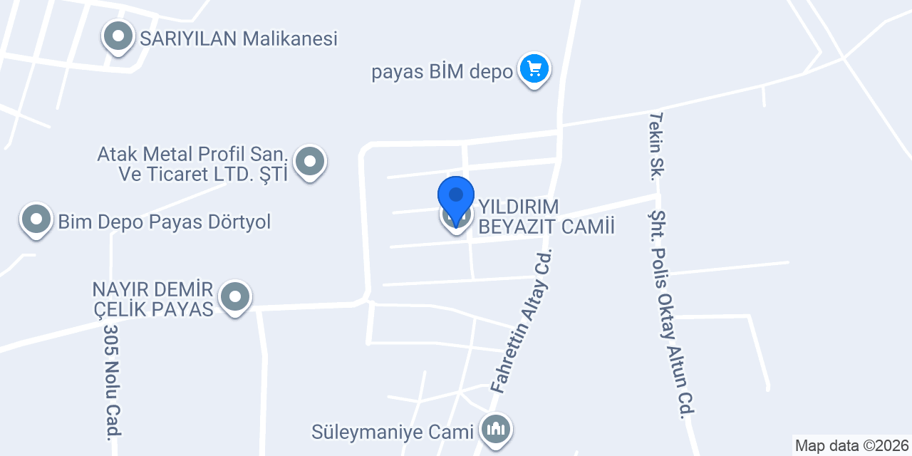 YILDIRIM BEYAZIT CAMİİ konumu