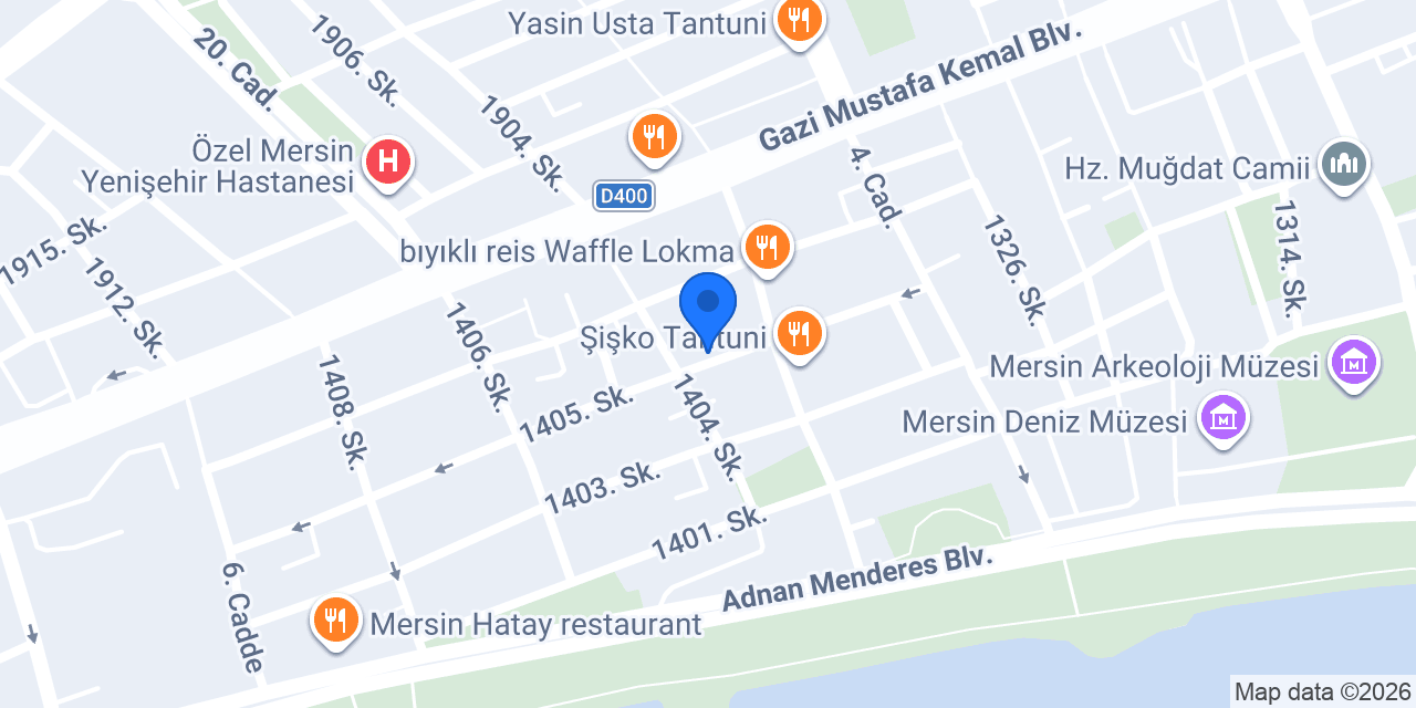 CADDE KATIK MERSİN konumu