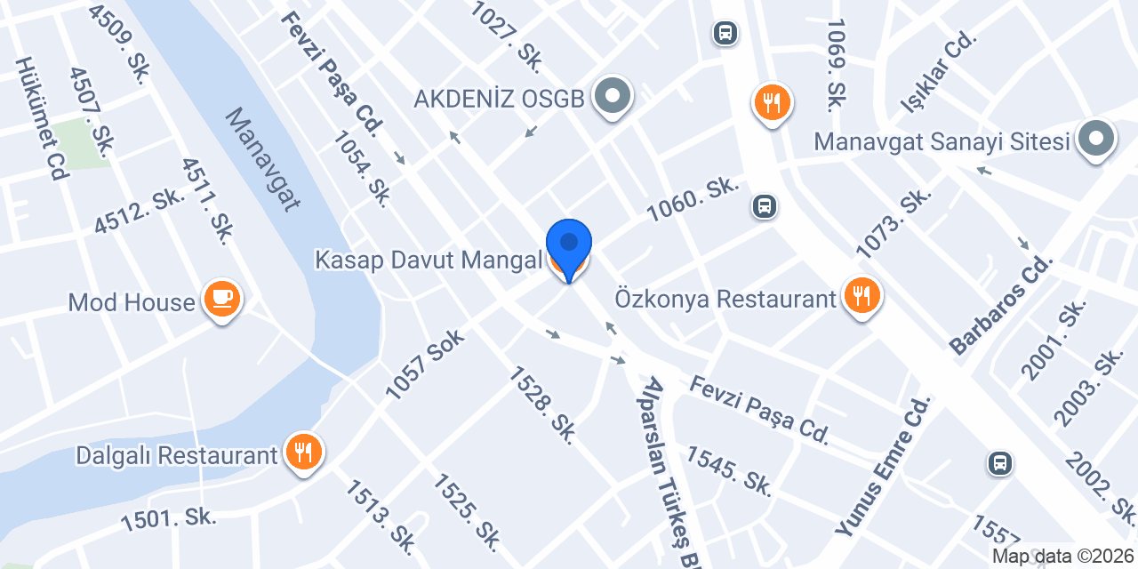Kasap Davut Mangal konumu