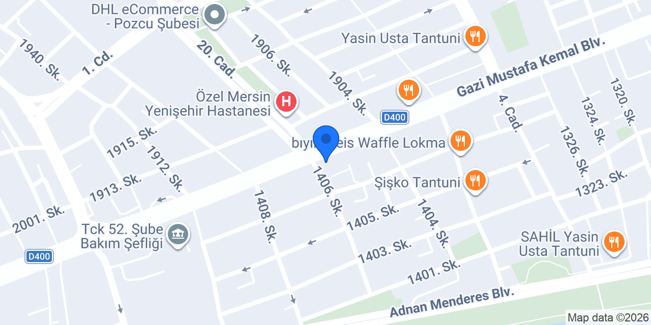 Garanti BBVA Yenişehir / Mersin Şubesi konumu
