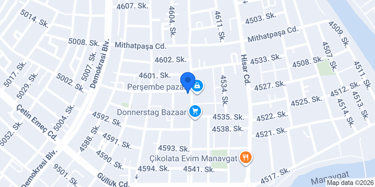 Öztürk mobilya konumu