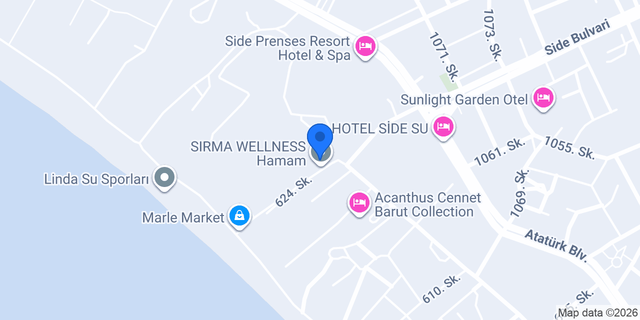 Sırma Hotel konumu