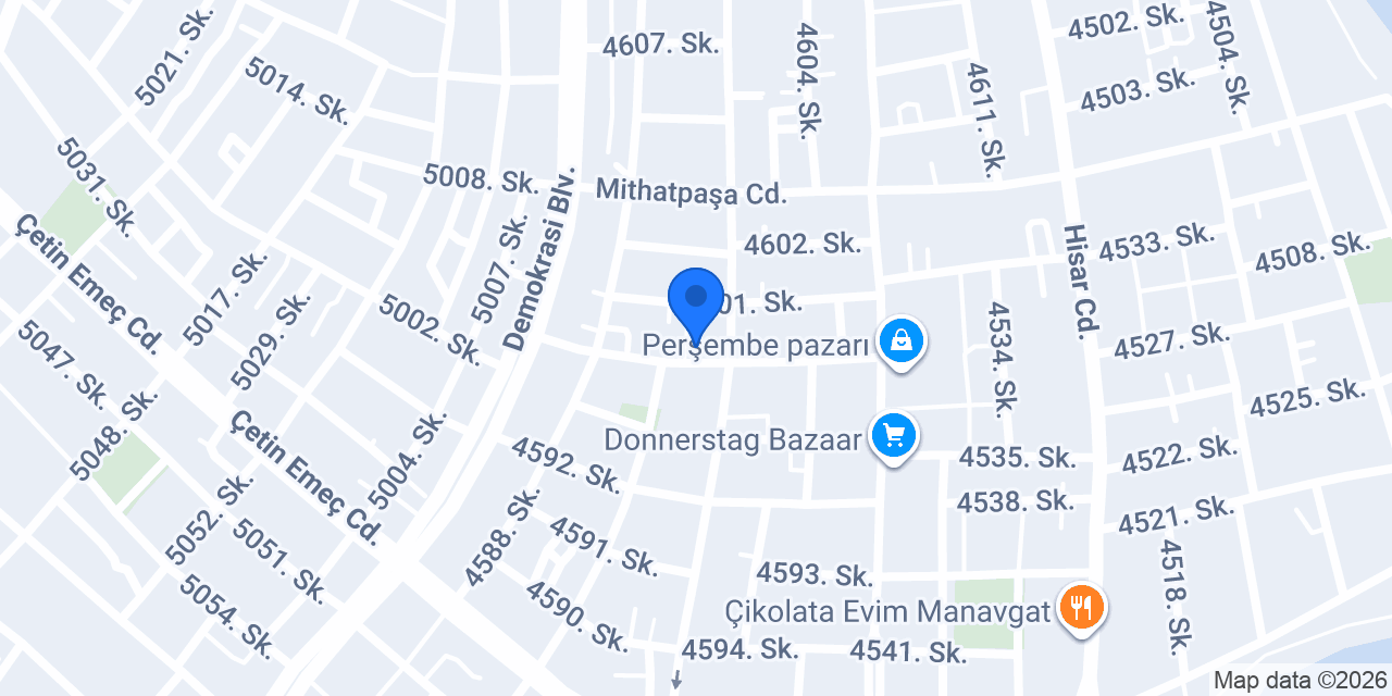 İçli Köftecim Manavgat konumu