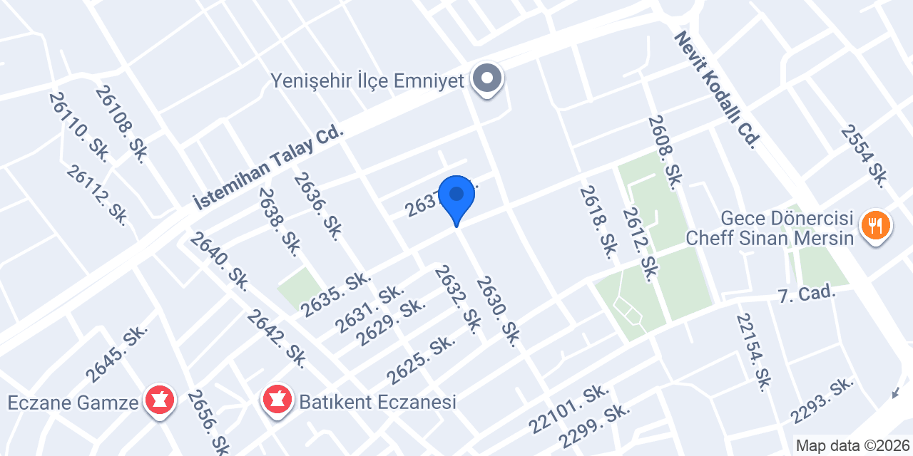 Mersin Taksi konumu