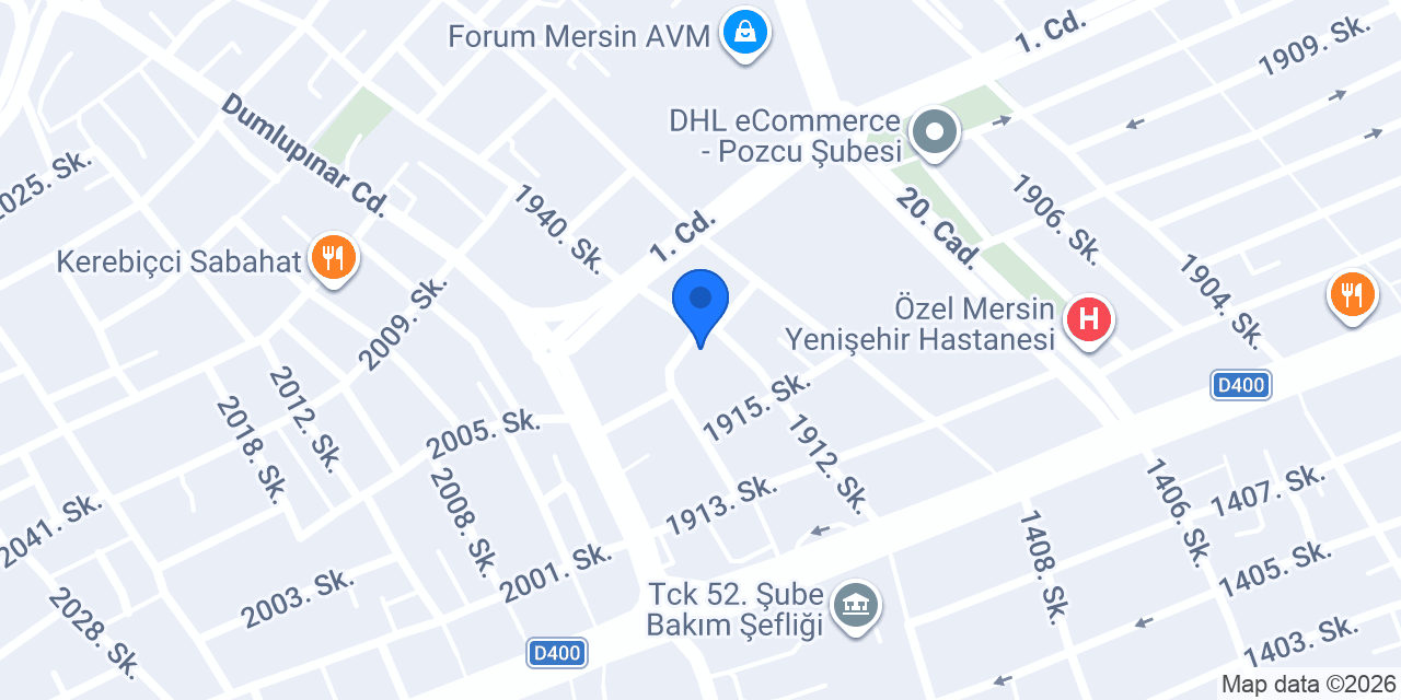 Mersin Akupuntur Tedavi Merkezi konumu
