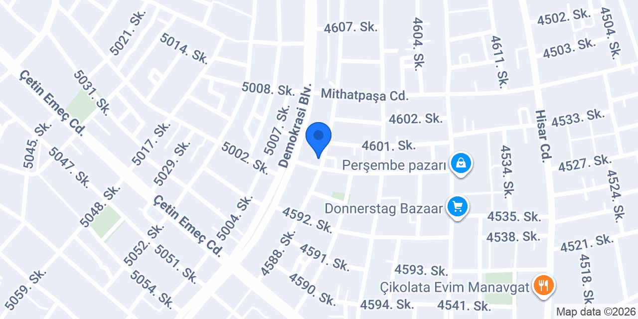 Manavgat Sağlık Kabini konumu