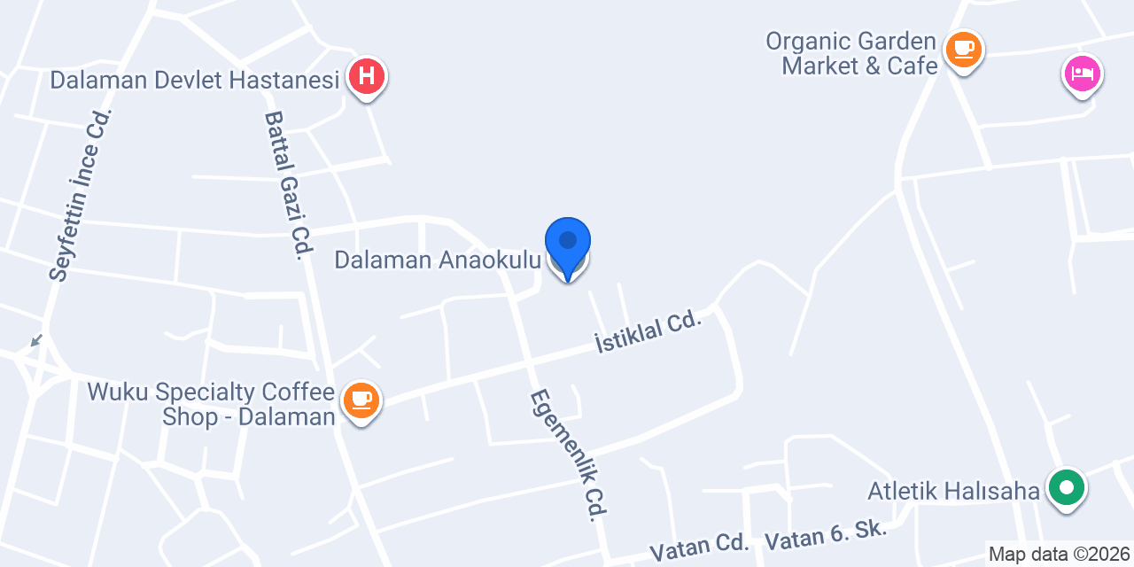 Dalaman Anaokulu konumu
