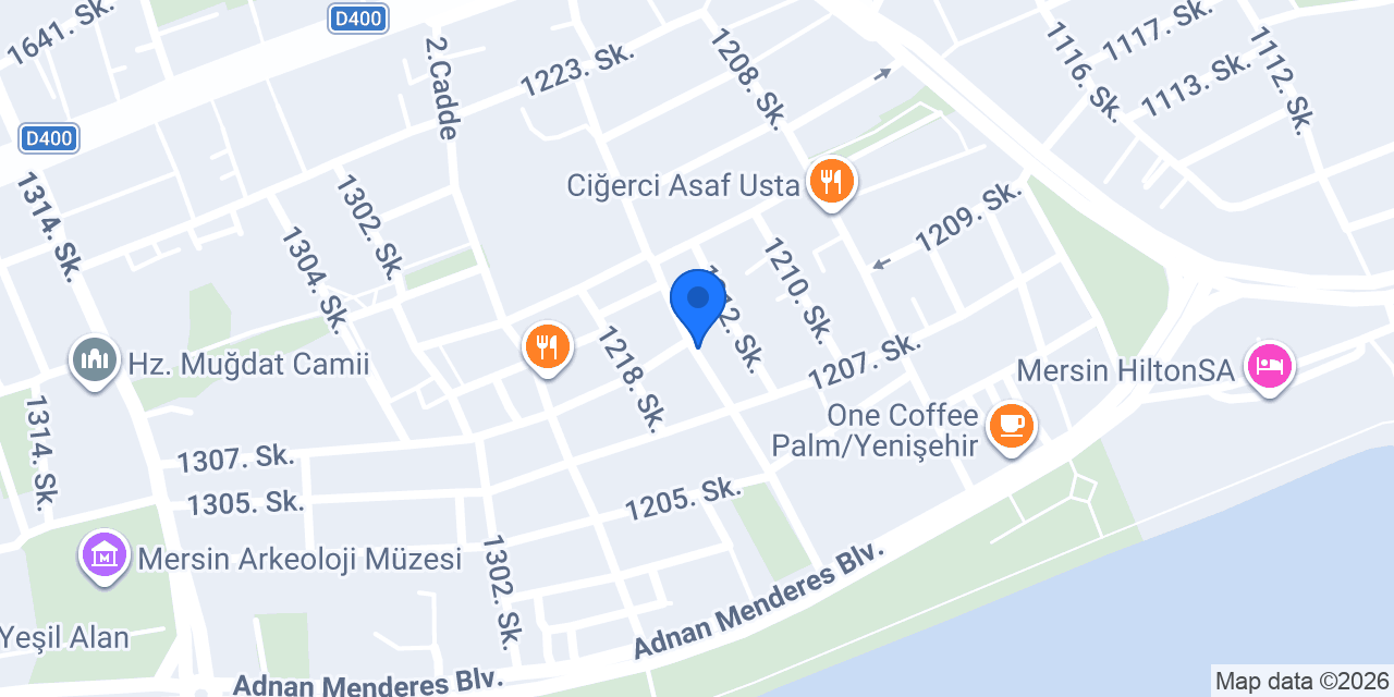 Mersin Destan Restaurant konumu