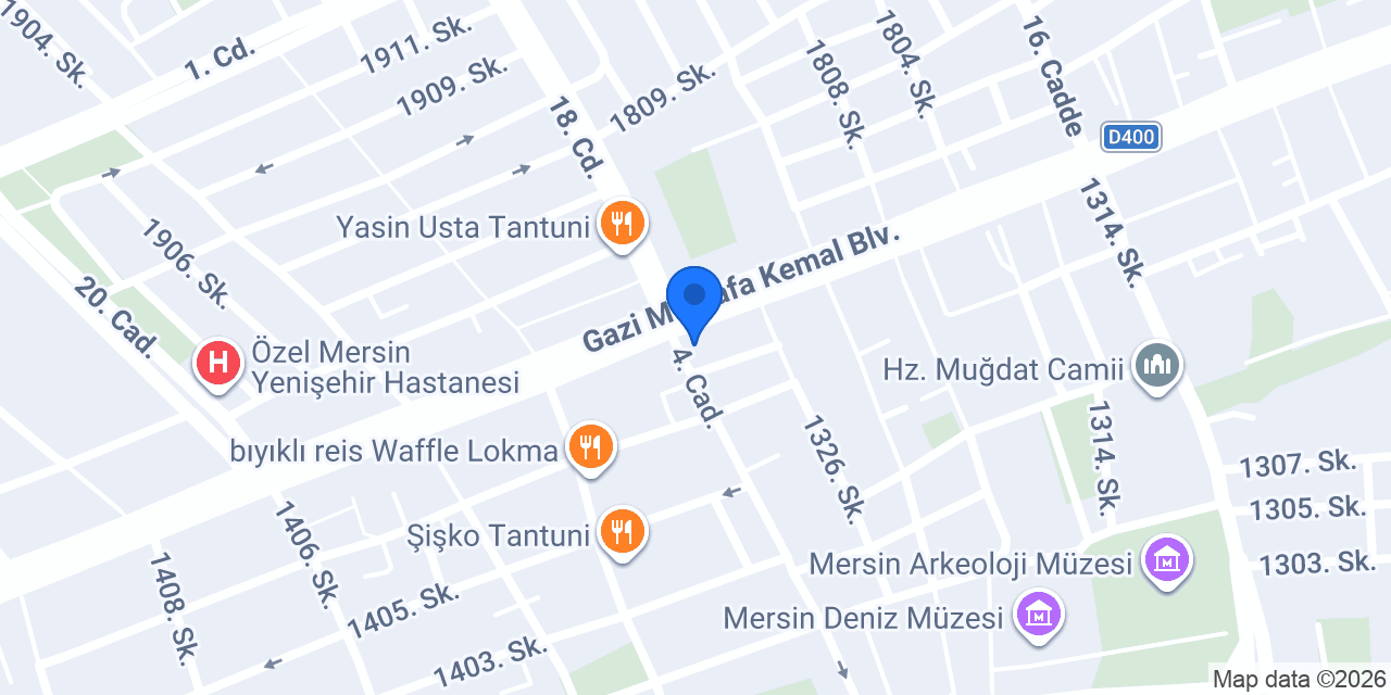 Awe Float Spa Mersin konumu