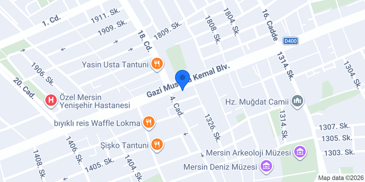 Eminevim Mersin Yenişehir Şube konumu