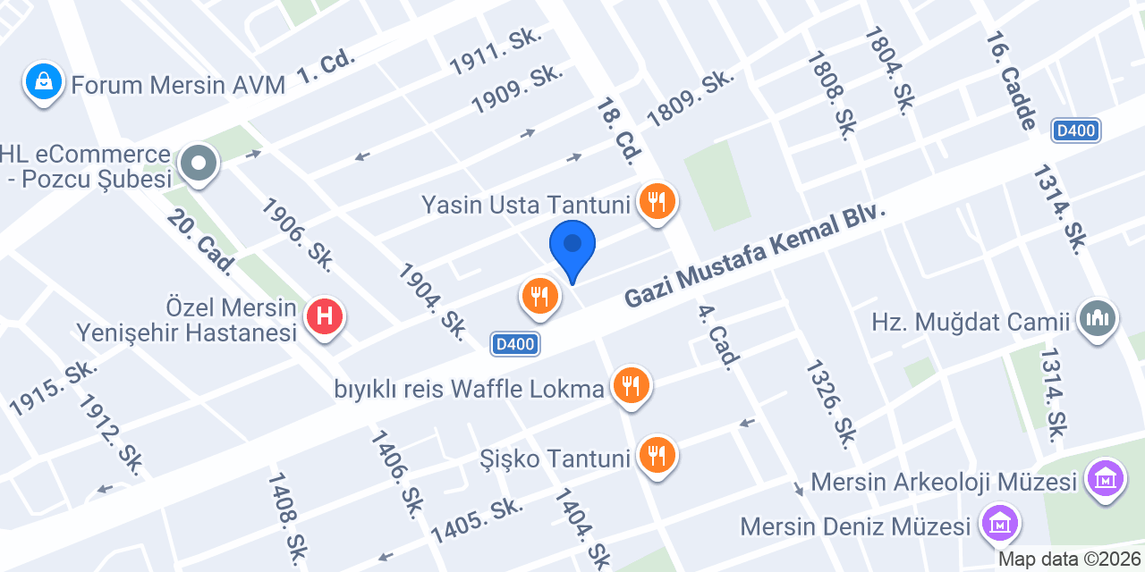 Özel Mersin Elit Sürücü Kursu konumu