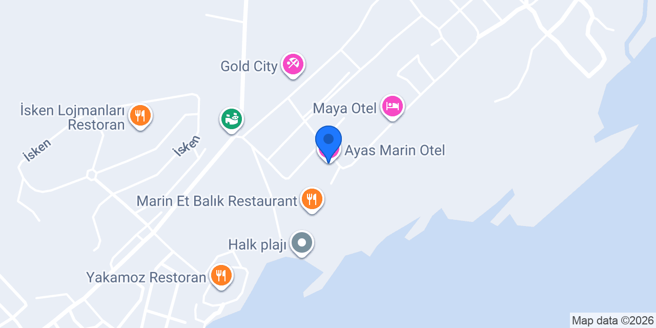 Ayas Marin Otel konumu