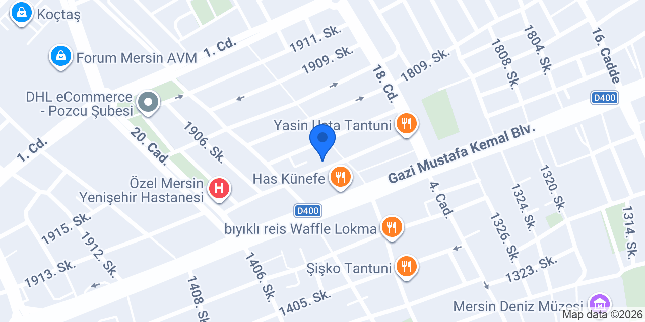CHIKY TACOS MERSİN konumu