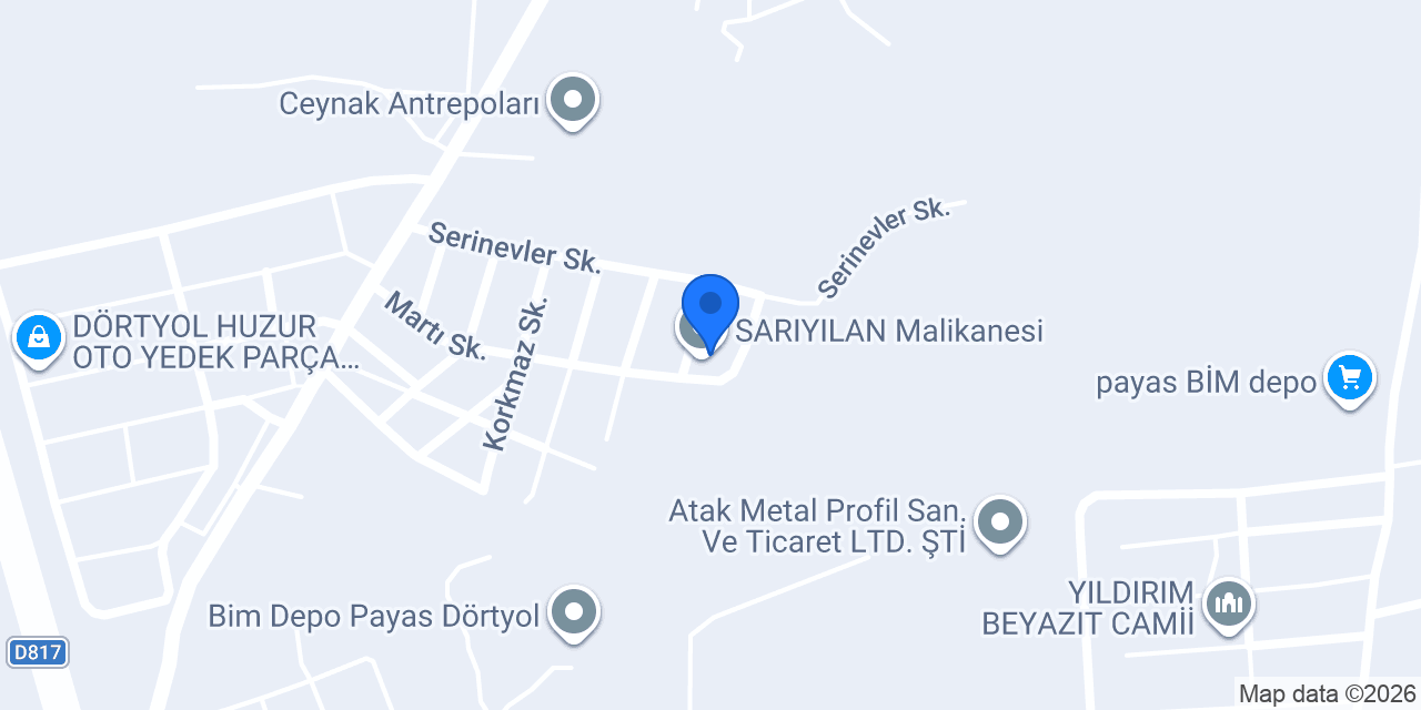 SARIYILAN Malikanesi konumu
