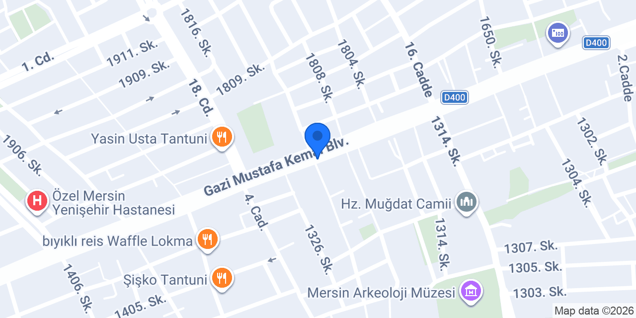 Mersin Diş Beyazlatma konumu