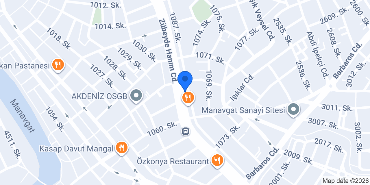 De Burger Sanayi konumu