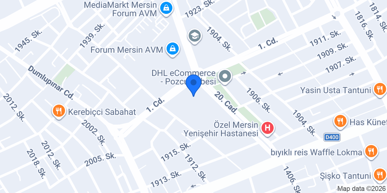 Kahve Dünyası - Forum Mersin konumu