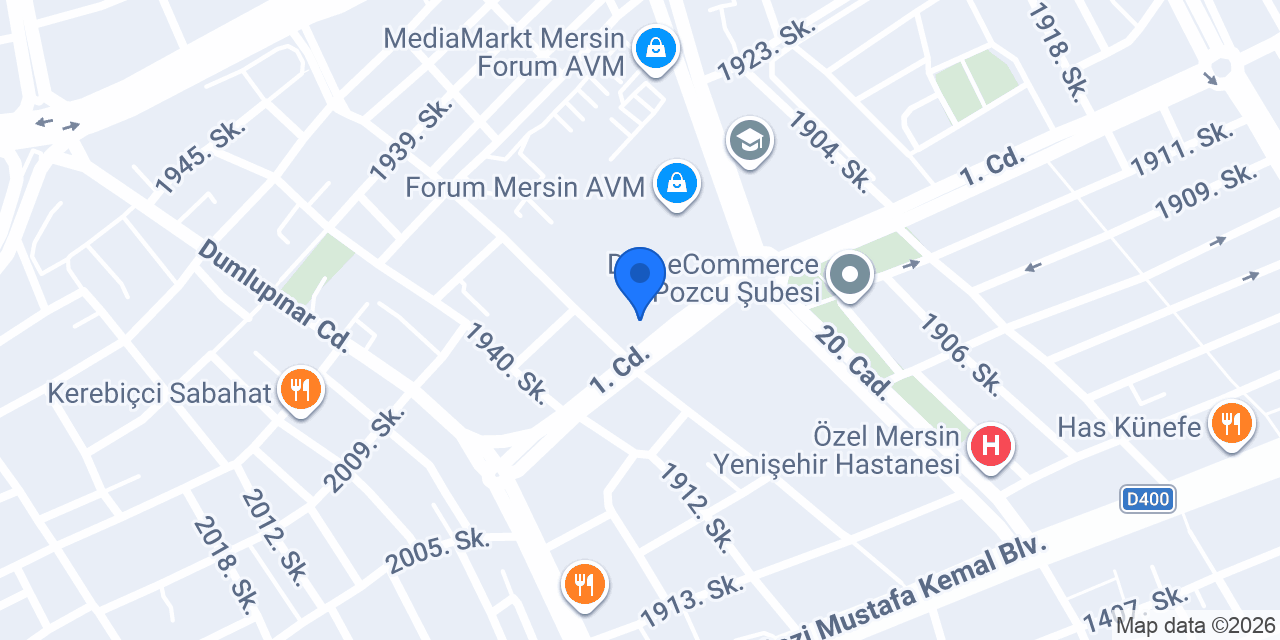 SuperStep Forum Mersin AVM konumu