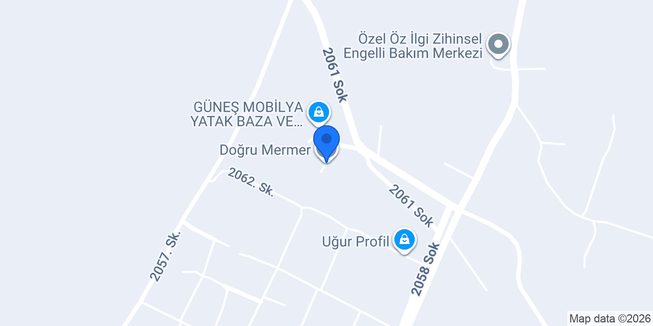 Doğru Mermer konumu