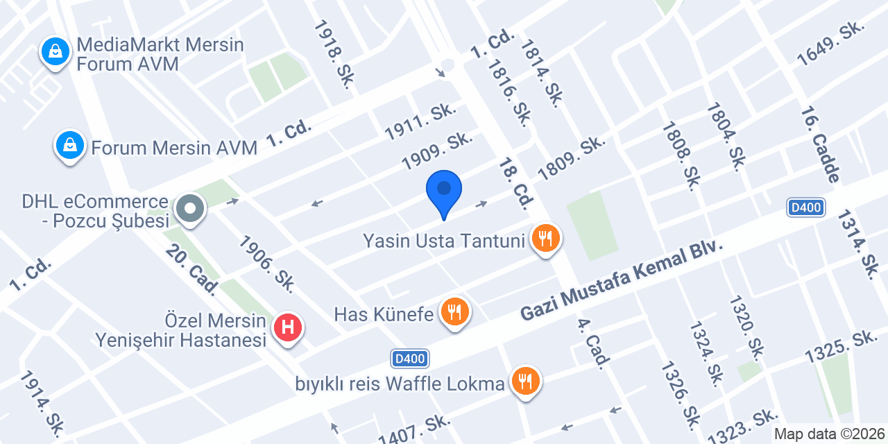 Antephan Dürüm konumu