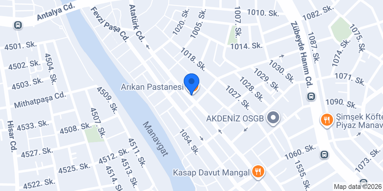 Arıkan Pastanesi konumu