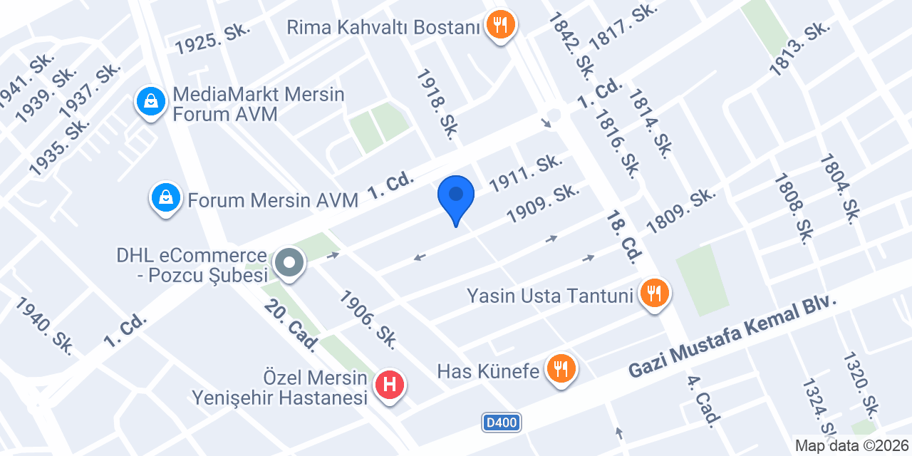 Mersin Ege Elektrik konumu