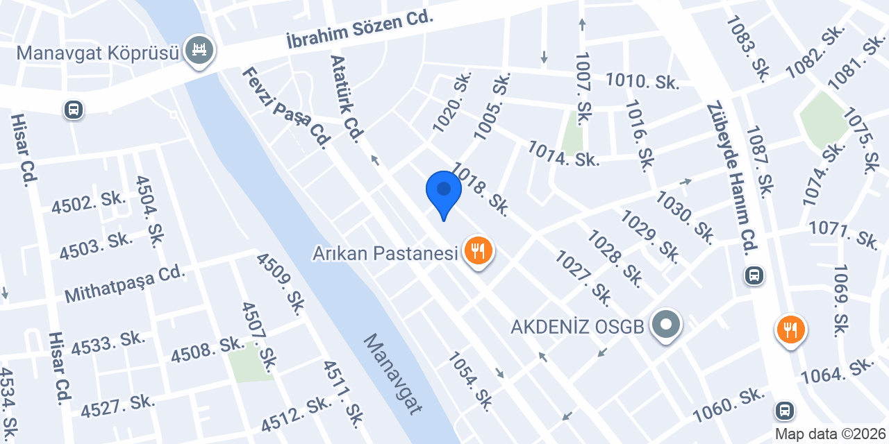 Erkan Veteriner Kliniği konumu