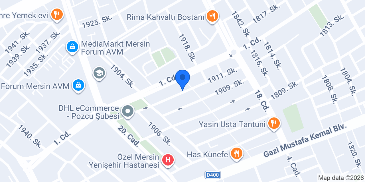 Masal Temizlik Mersin konumu