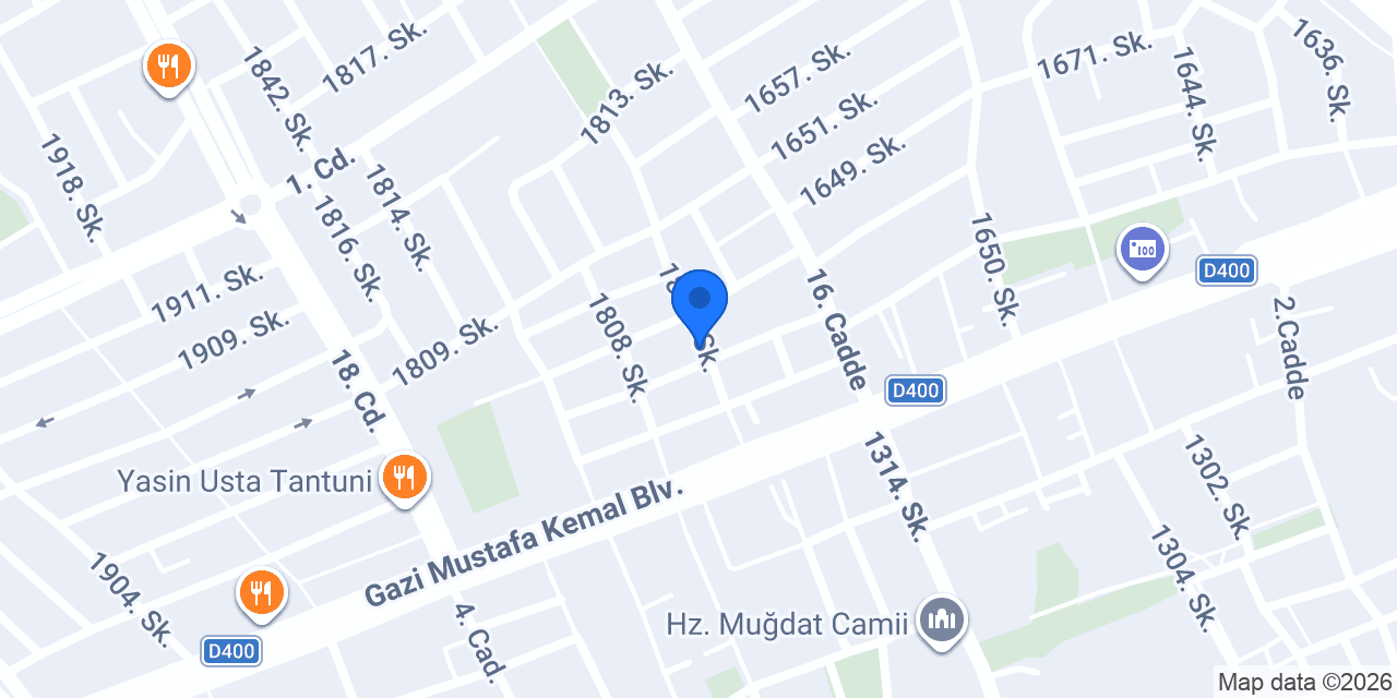 Z&Y Bayan Terzi konumu