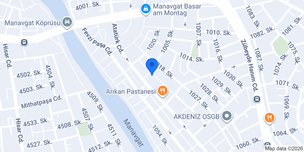 Özdemir erkek kuaförü konumu