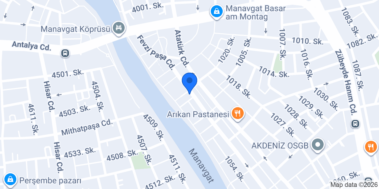 Palmiye Çiçekçilik konumu