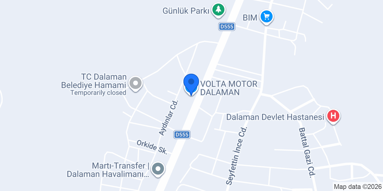 VOLTA MOTOR DALAMAN konumu