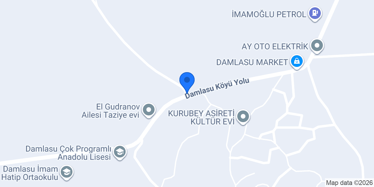 Damlasu Köyü Muhtarlığı konumu