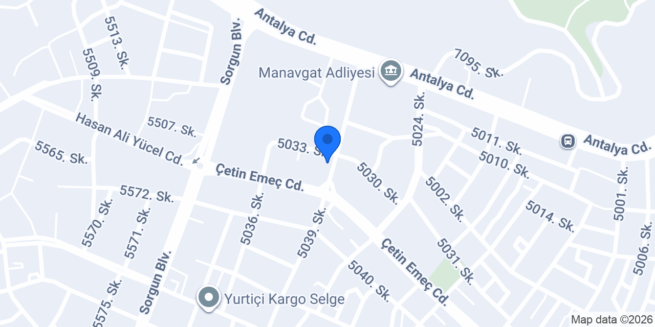 Manavgat 6.Noterliği konumu