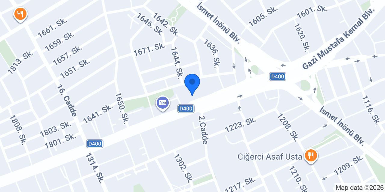 Bağcı Motor Mersin konumu