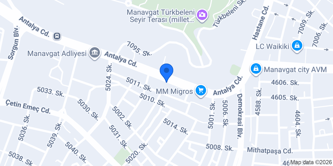 Burger Bros Manavgat konumu