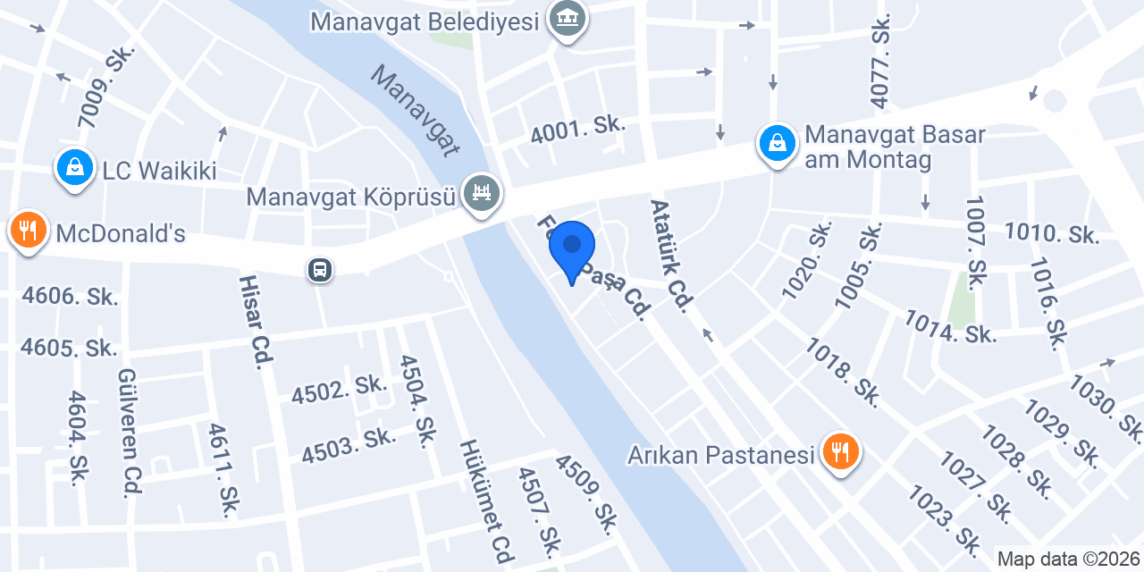 Çınaraltı River Cafe konumu
