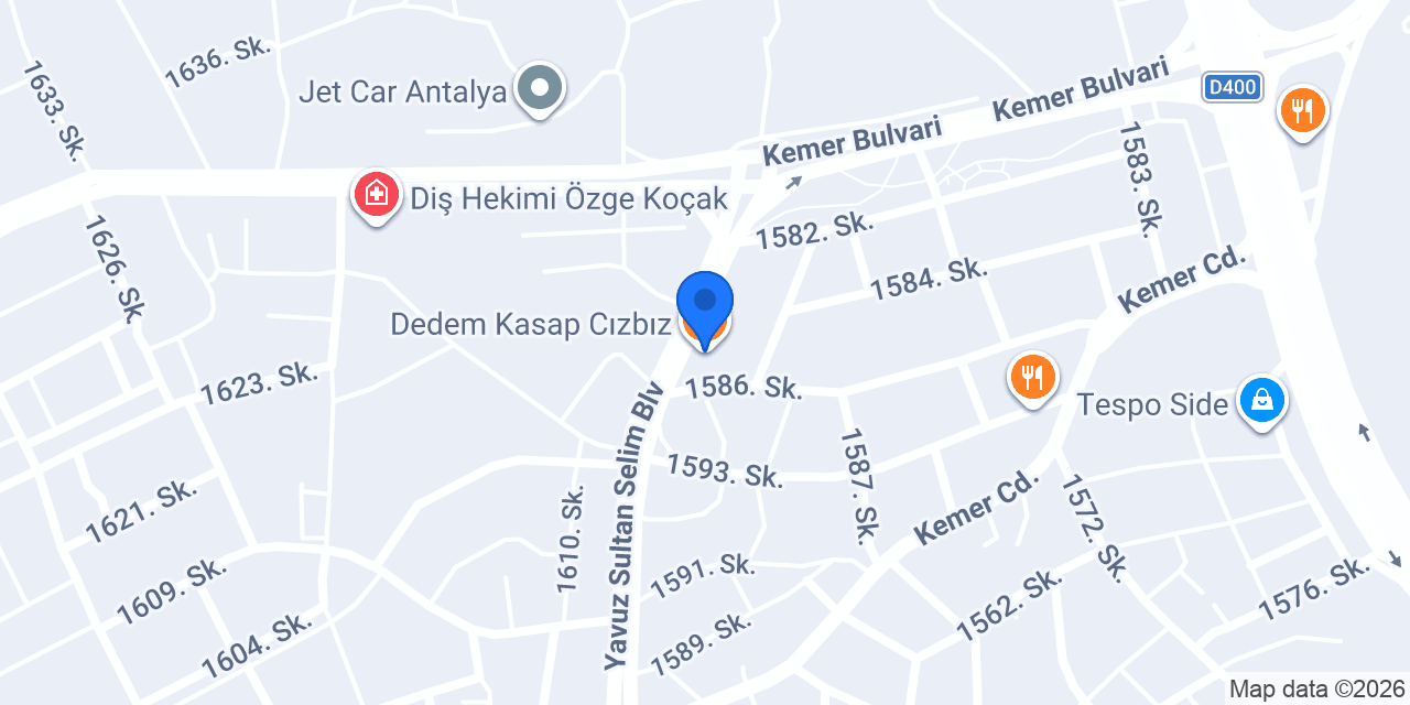 Dedem Kasap Cızbız konumu