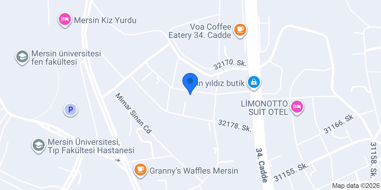 Hotto Yapı 34.Cadde konumu