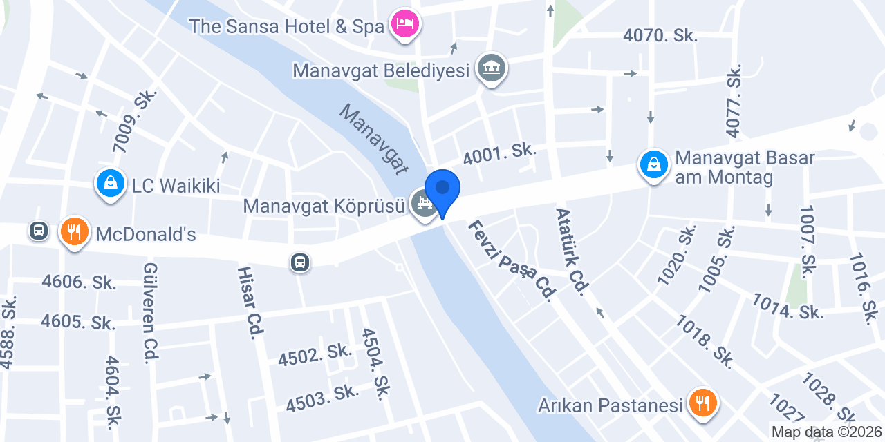 Çetin kitabevi konumu