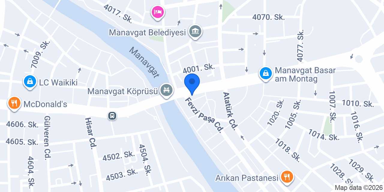 VakıfBank Manavgat Şubesi konumu
