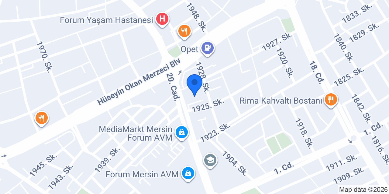 ELT Yurtdışı Eğitim Mersin konumu