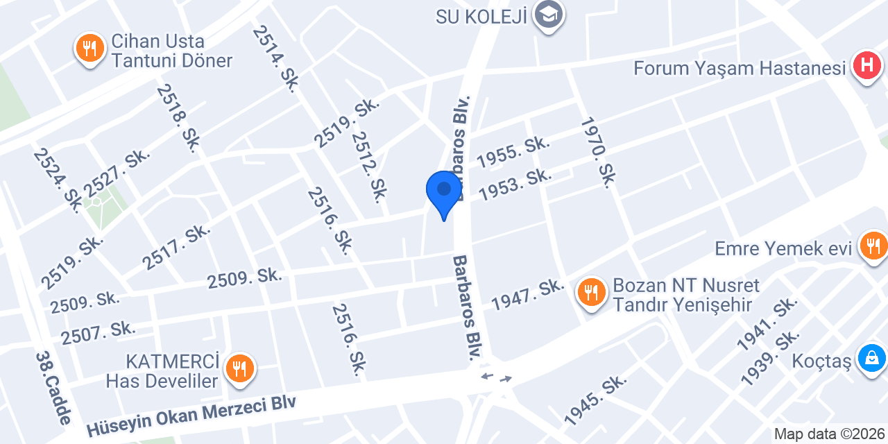 Truv'a erkek kuaförü konumu