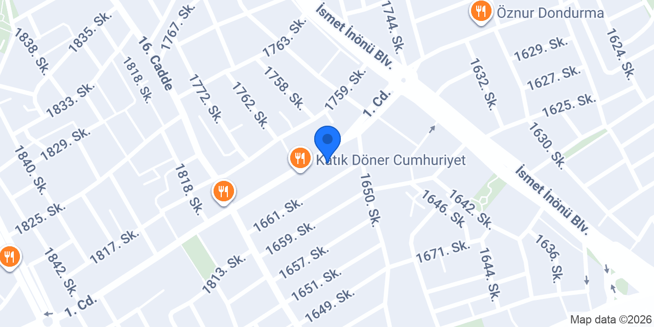 YÜCE ET konumu