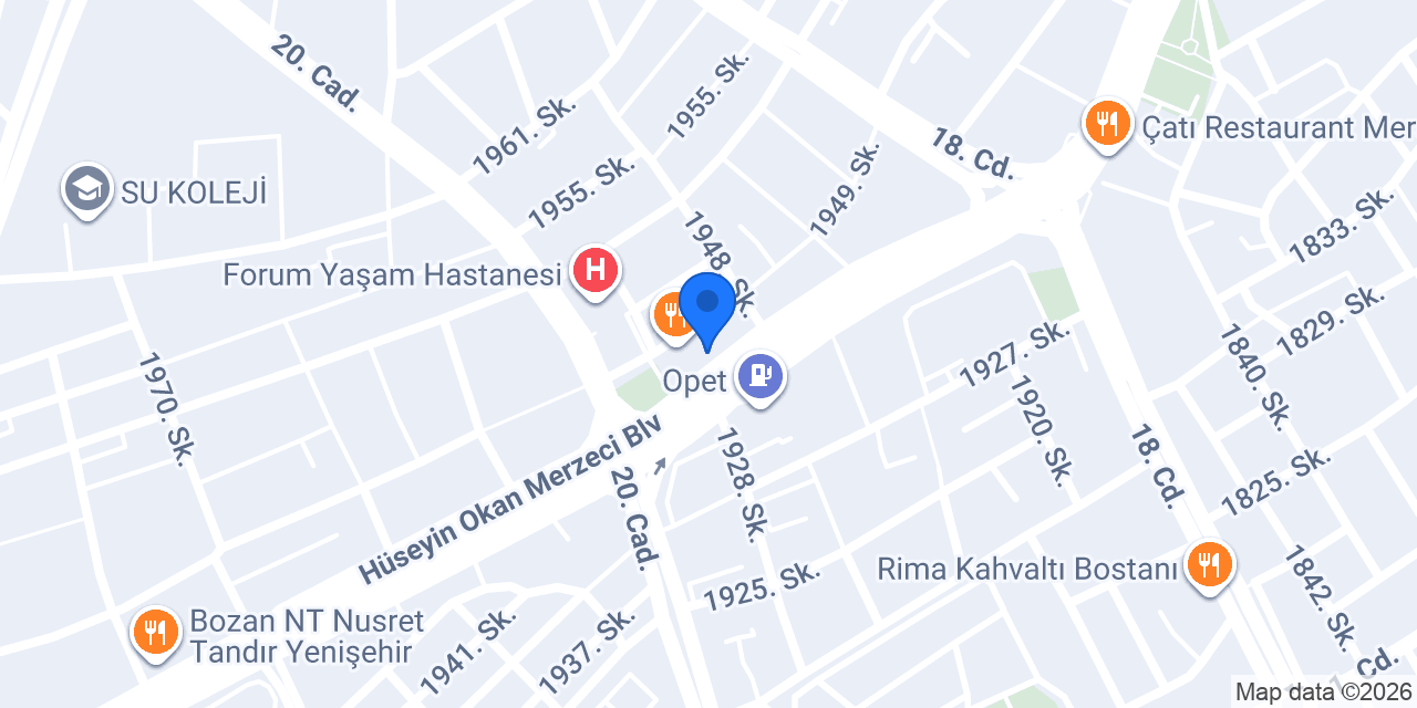 Mersin Ademoğlu Oto Lastik konumu