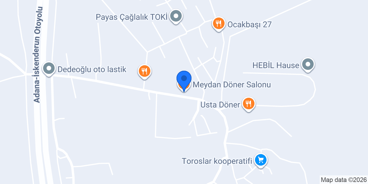 Meydan Döner Salonu konumu