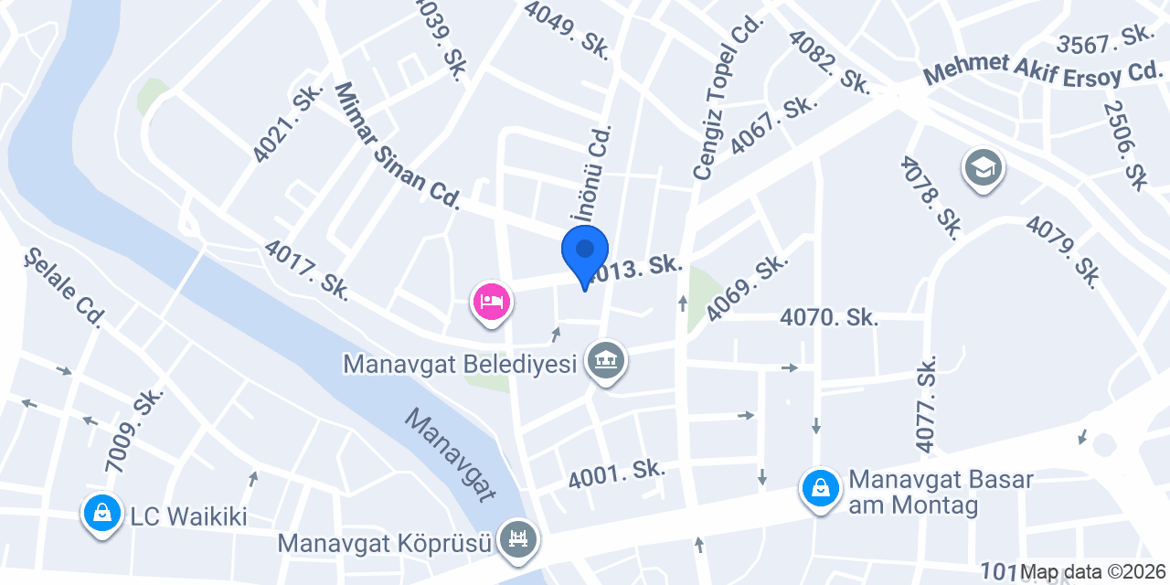 Manavgat Özkaymak Dondurma konumu