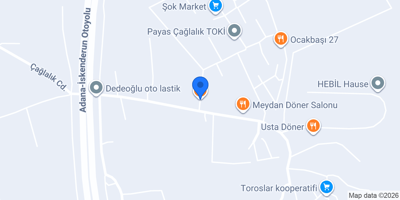 Oses çiğ köfte Payas konumu