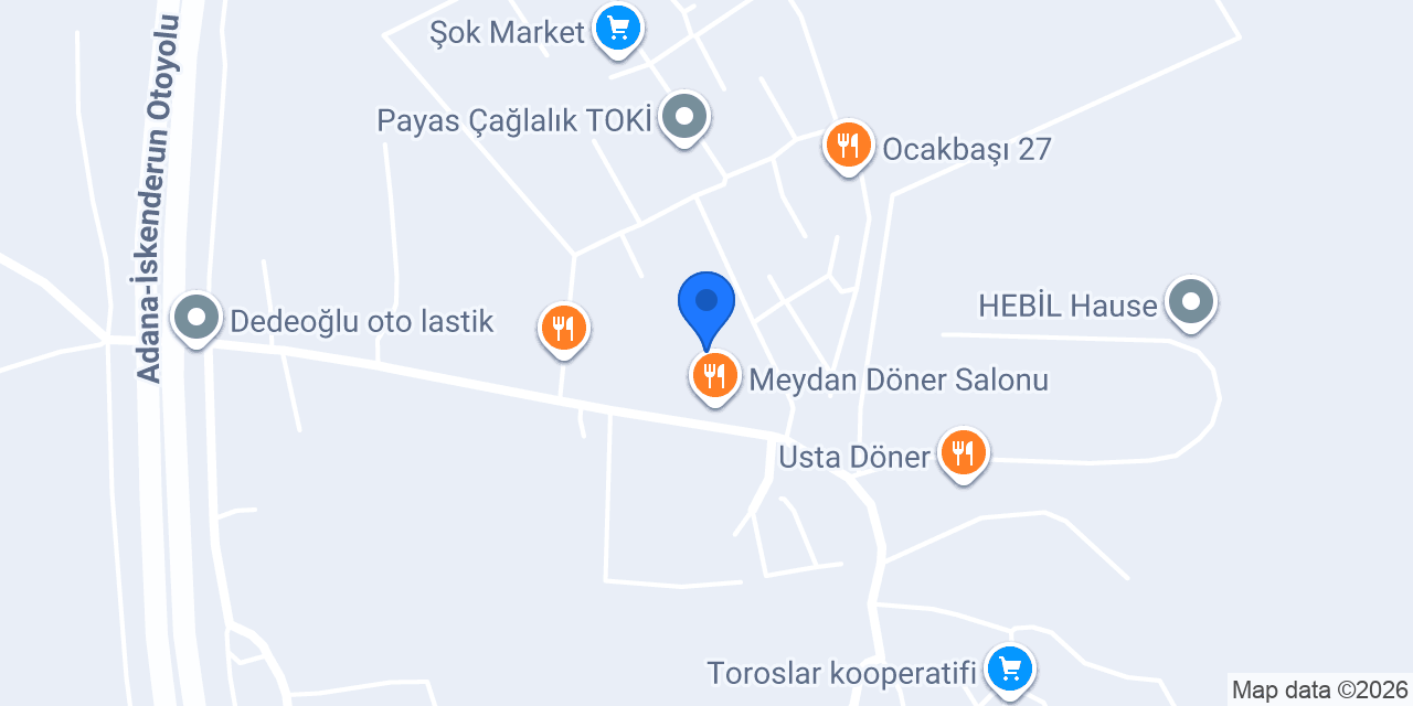 Öz Antepli Baklava Salonu konumu